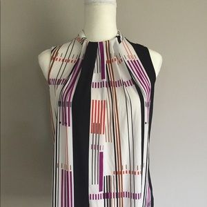 Worthington Top Blouse Halter Neck Sleeveless Sz M